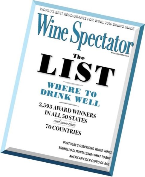Wine Spectator — 31 August 2016