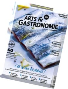 Arts & Gastronomie – Ete 2016