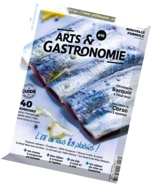 Arts & Gastronomie – Ete 2016