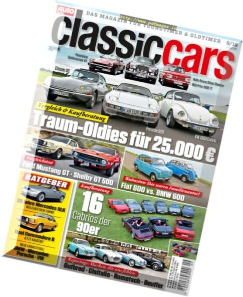 Auto Zeitung Classic Cars – September 2016