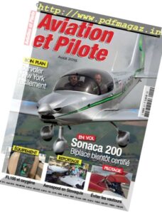 Aviation et Pilote – Aout 2016