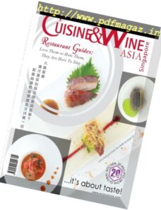 Cuisine & Wine Asia – September-October 2016