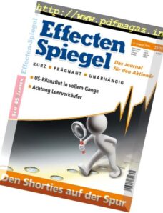 Effecten Spiegel — 4 August 2016