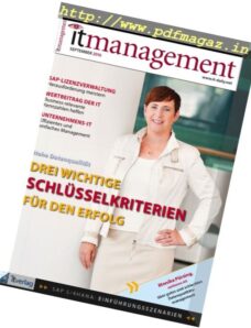IT Management — September 2016