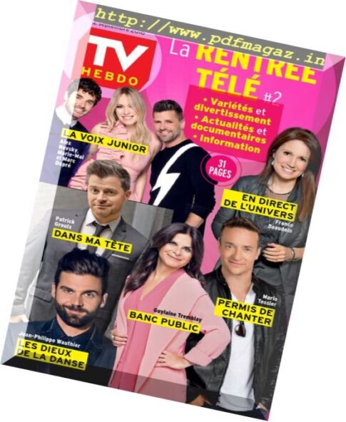 Tv Hebdo – 27 Aout au 2 Septembre 2016