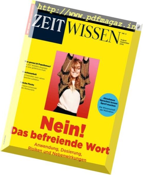 Zeit Wissen — August-September 2016