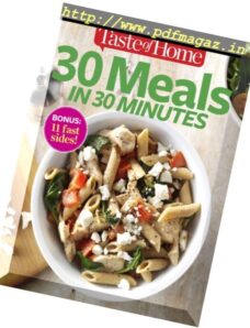 30 Meals in 30 Minutes – August 2016