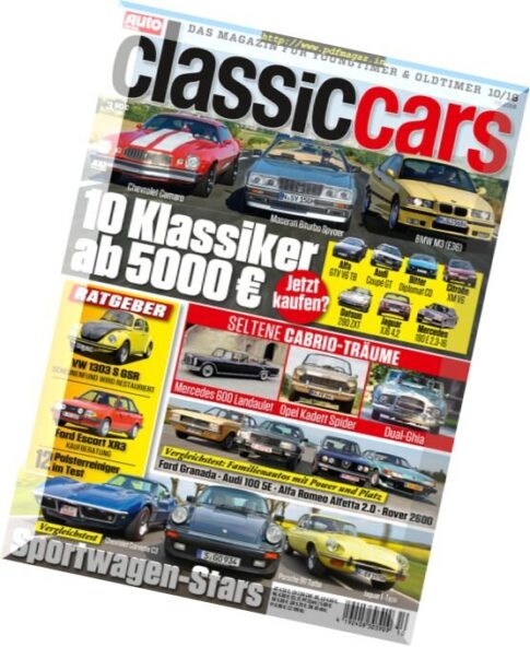 Auto Zeitung Classic Cars – Oktober 2016