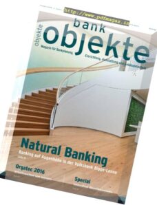 Bank Objekte Magazin — August 2016