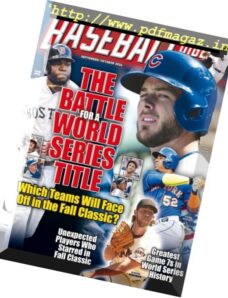 Baseball Digest – September-October 2016