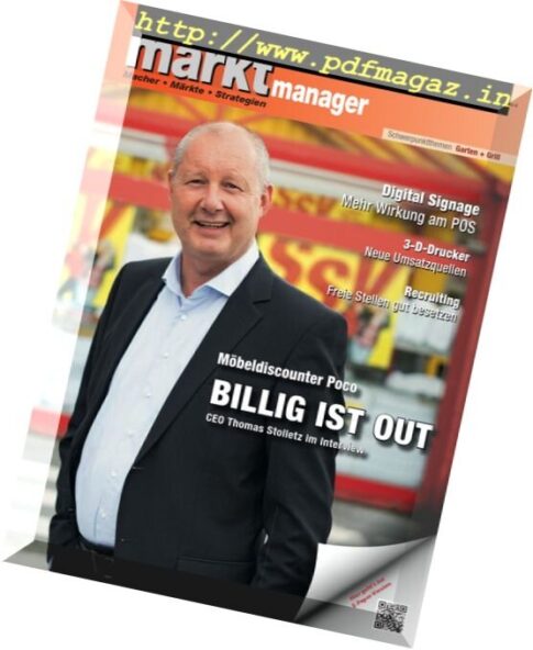 Bau Markt Manager – September 2016