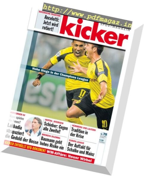 Kicker — 15 September 2016