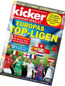 Kicker – Europas Top-Ligen Saison 2016-2017