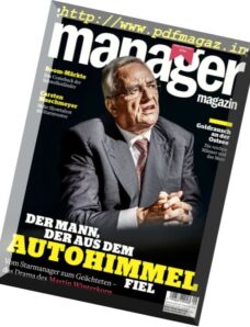 Manager Magazin – September 2016
