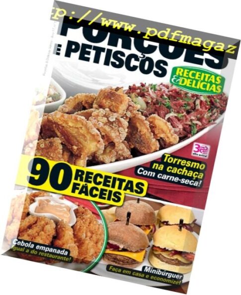 Receitas & Delicias – Brazil Issue 171, – Agosto 2016 – Porcoes e petiscos