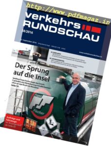 Verkehrs Rundschau – Nr.38, 2016