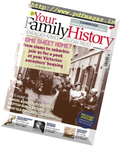 Your Family History — September 2016