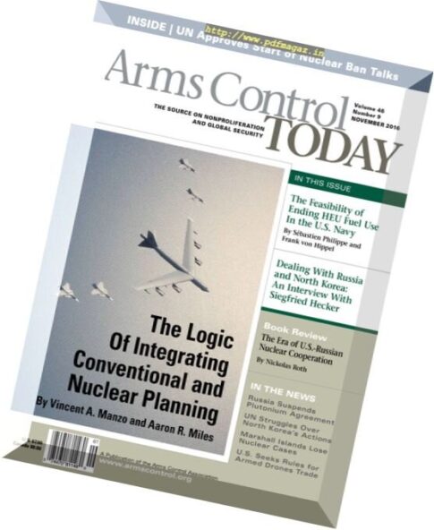 Arms Control Today – November 2016