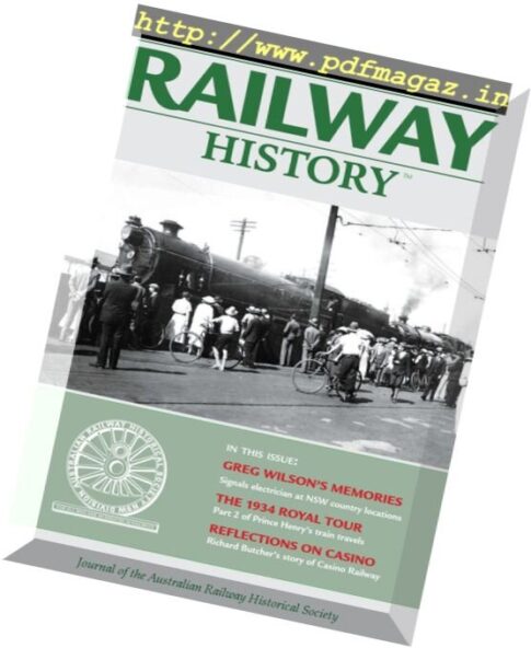 Australian Railway History – August 2016