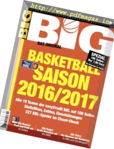 BIG — Basketball in Deutschland Spezial — Basketball Saison 2016-2017