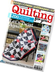 Fabrications Quilting for You – July-August 2016