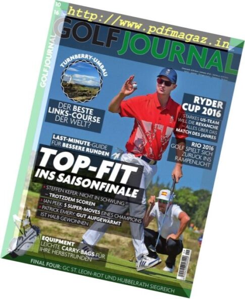 Golf Journal – Oktober 2016