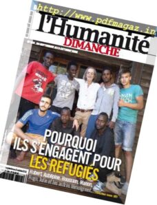 L’Humanite Dimanche – 29 Septembre au 5 Octobre 2016