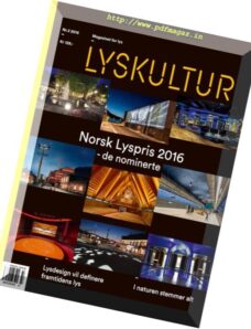Lyskultur Magazine — Nr. 3, 2016