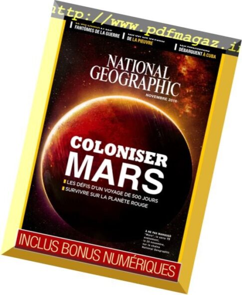 National Geographic France – Novembre 2016