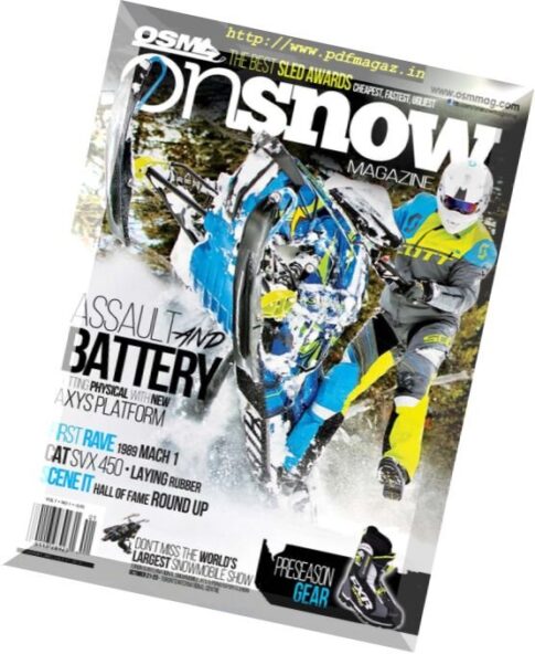 On Snow Magazine USA – Fall 2016