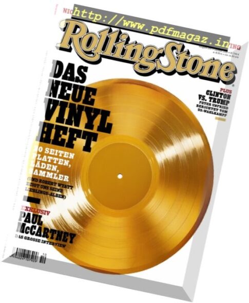 Rolling Stone Germany — Oktober 2016