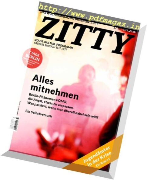 Zitty – 27 Oktober 2016