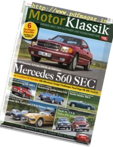 Auto Motor Sport Motor Klassik – Dezember 2016