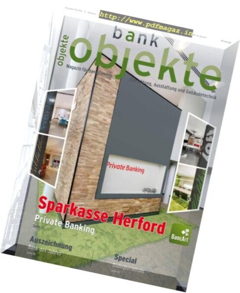 Bank Objekte Magazin — Oktober 2016