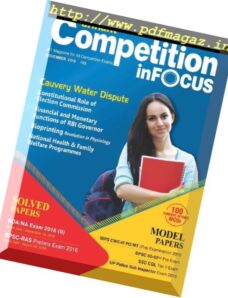 Competition in Focus – November 2016