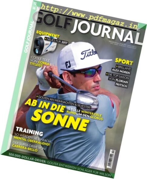 Golf Journal — Dezember 2016