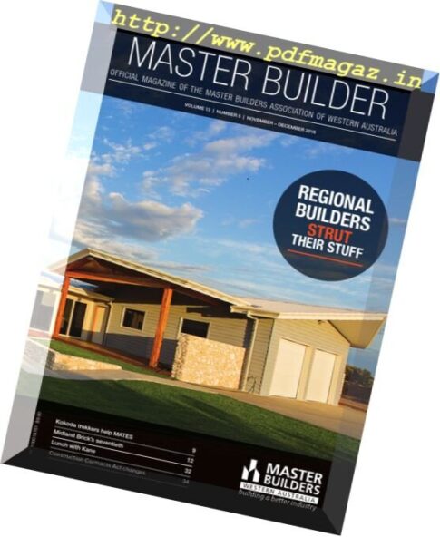 Master Builders Western Australia – November-December 2016