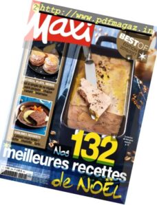 Maxi – Hors-Serie Cuisine – Novembre 2016-Janvier 2017