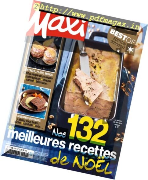 Maxi – Hors-Serie Cuisine – Novembre 2016-Janvier 2017