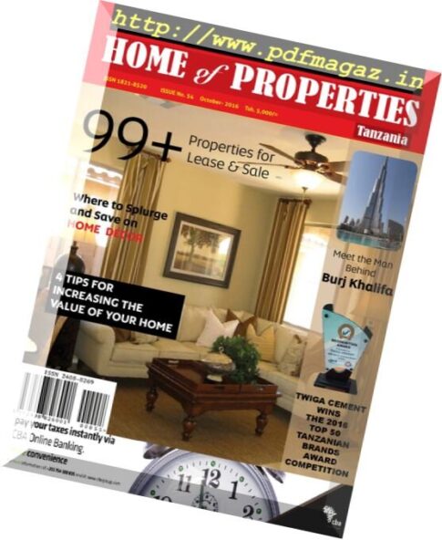 Prime Location Home of Properties — October 2016