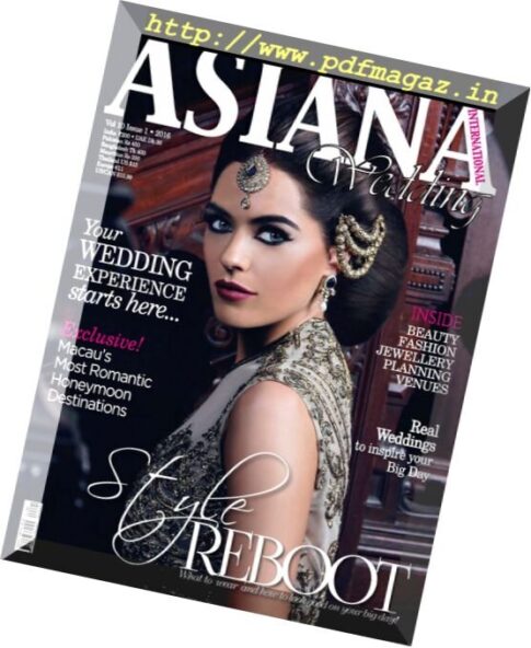 Asiana Wedding International – Vol.10 Issue 1, 2016