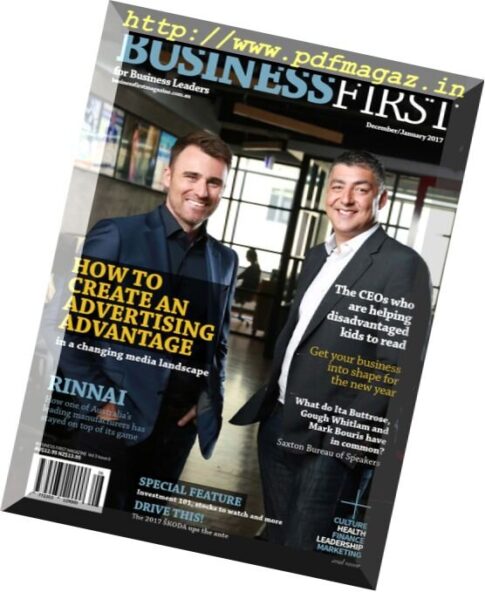 Business First Magazine – December 2016 – January 2017