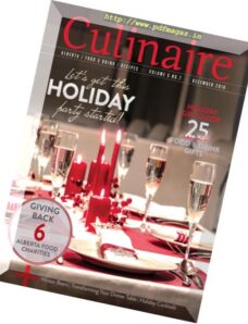 Culinaire Magazine – December 2016