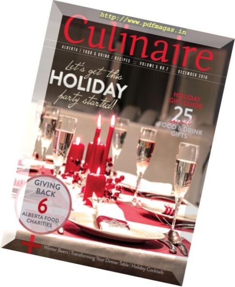 Culinaire Magazine – December 2016
