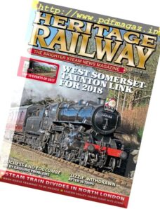 Heritage Railway — December 15 — 12 January 2016