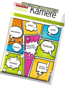 Kurier Mundo Karriere – November 2016