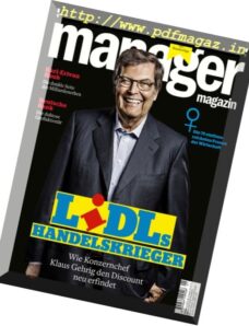 Manager Magazin — Januar 2017