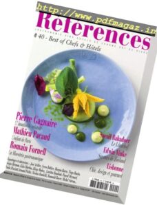 References Hoteliers Restaurateurs – N 40, 2016