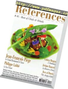 References Hoteliers Restaurateurs – N 41, 2016