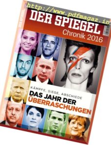 Spiegel Jahreschronik – 2016
